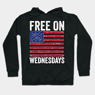 Biden campaign trolls Trump with FREE ON WEDNESDAYS usa flag Hoodie